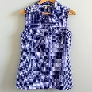 Notations Polka Dot Short Sleeve Shirt